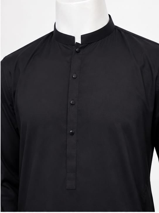 Deep Black Kurta Trouser For Men