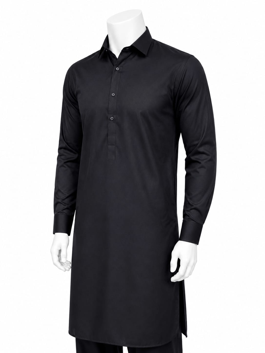 Deep Black Kameez Shalwar For Men