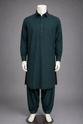 Deep Teal Classic Shalwar Kameez