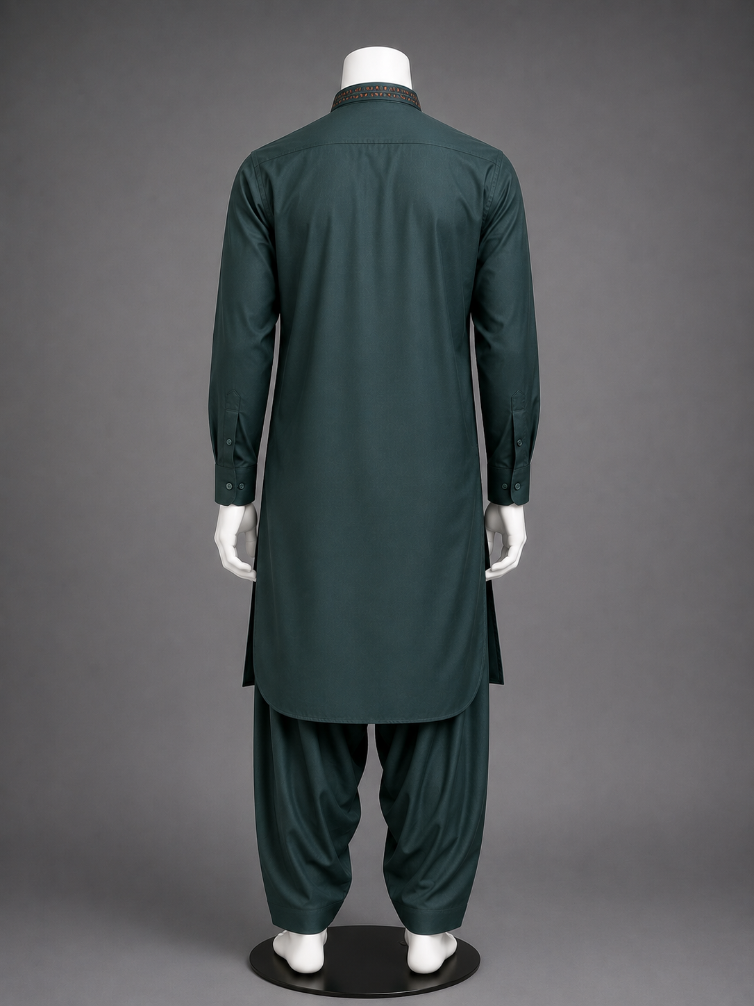 Deep Green Embroidered Kurta Shalwar