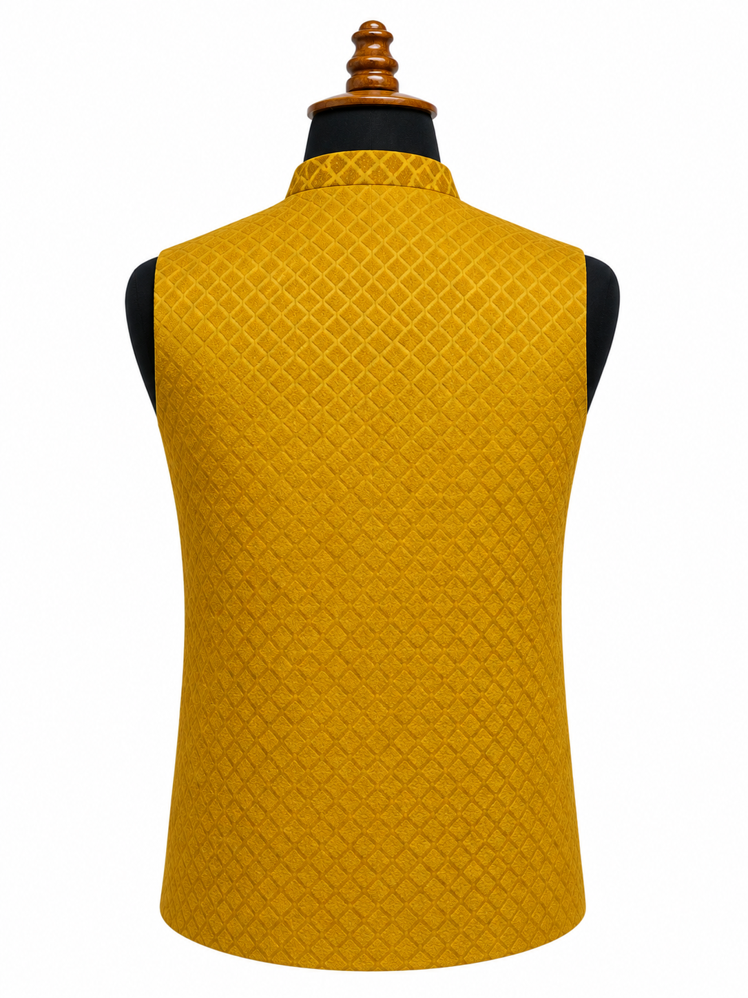 Mustard Textured Waistcoat