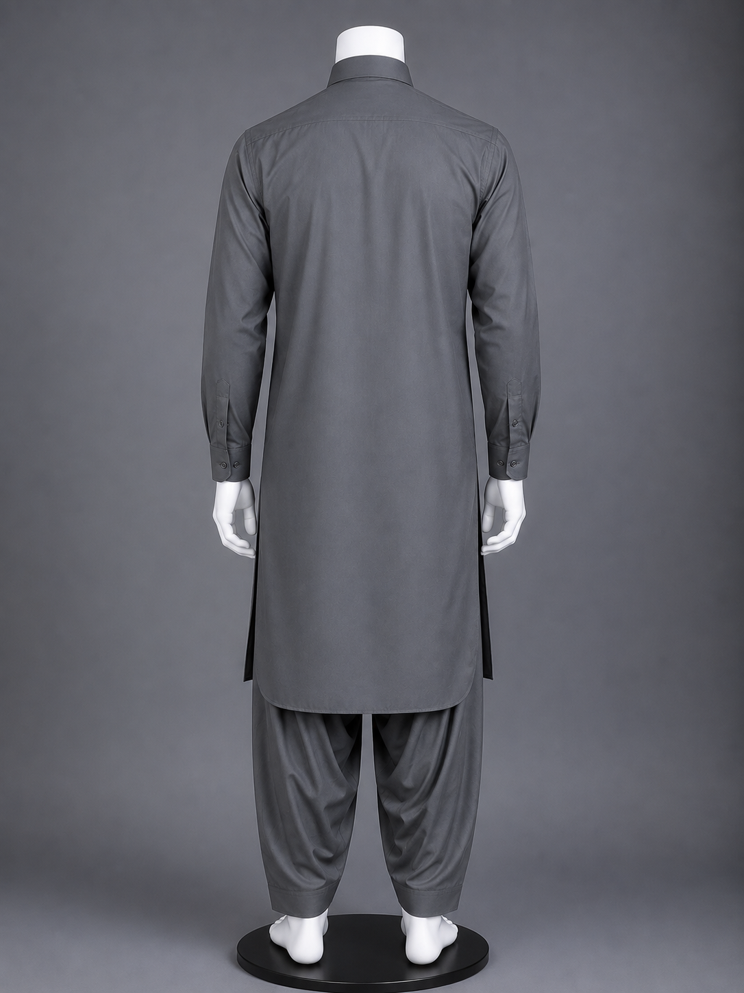 Charcoal Grey 100% Cotton Shalwar Kameez