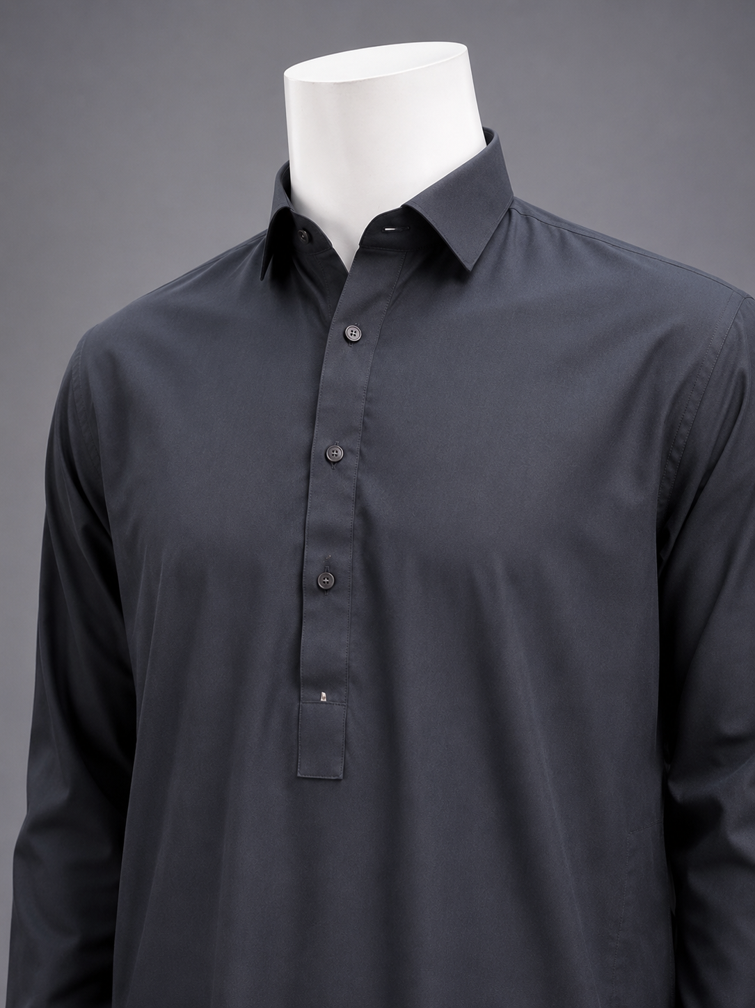Charcoal Grey Classic Shalwar Kameez