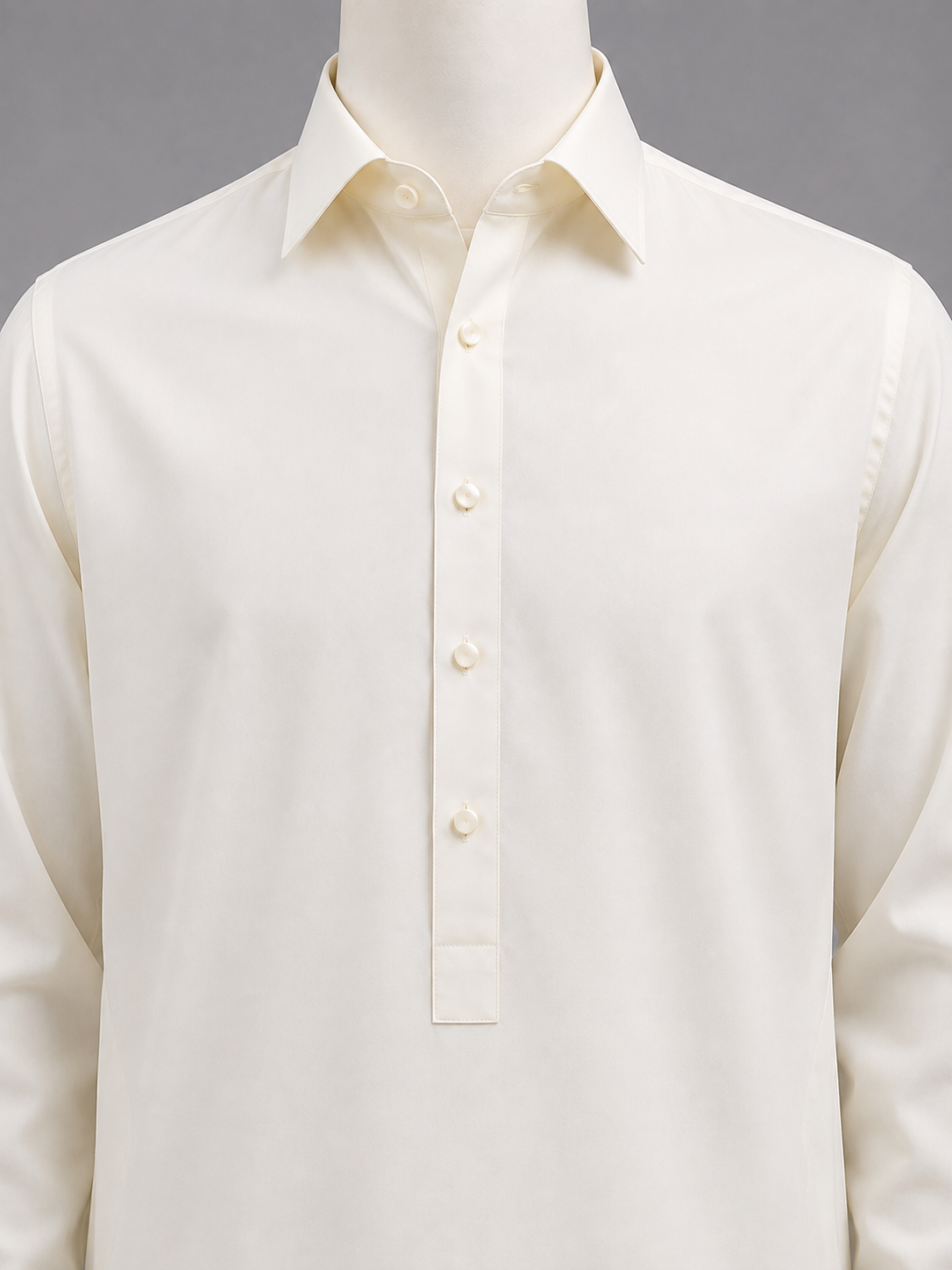 White Collar Shalwar Kameez