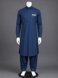 Navy Blue 100% Cotton Shalwar Kameez