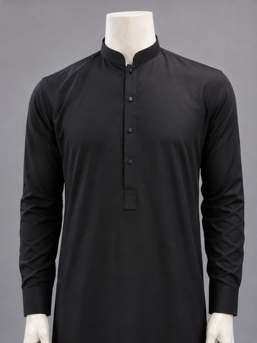 Black Band Collar Kurta Shalwar