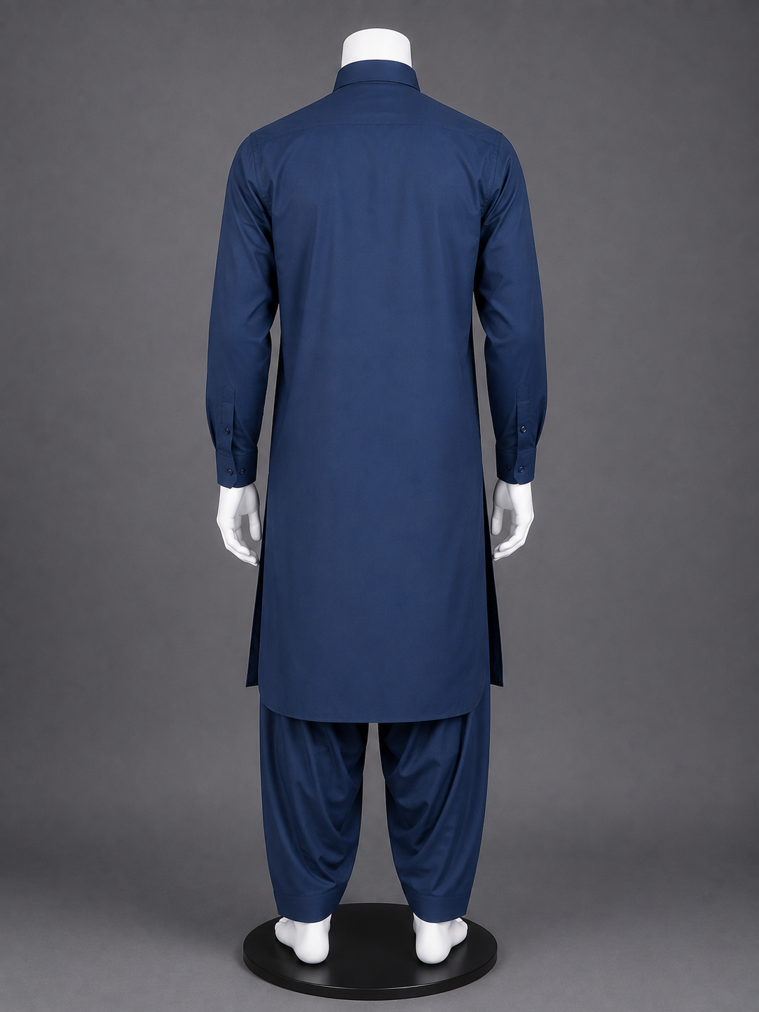 Navy Blue 100% Cotton Shalwar Kameez