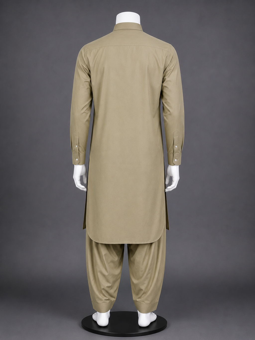 Khaki 100% Cotton Shalwar Kameez